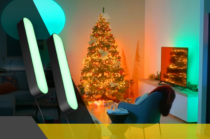 Portada_Dale un toque especial a tu hogar esta Navidad con la barra luminosa inteligente de Hue Play